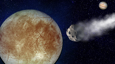 A 'snowball fight' may help scientists find life on Jupiter's moon Europa