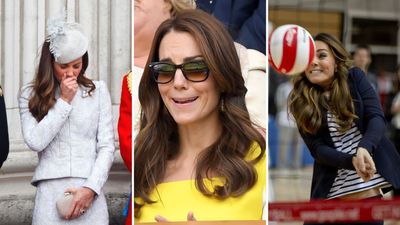 32 candid photos of Kate Middleton that show her goofy and light-hearted side, from relatable mum moments to hilarious courtside reactions