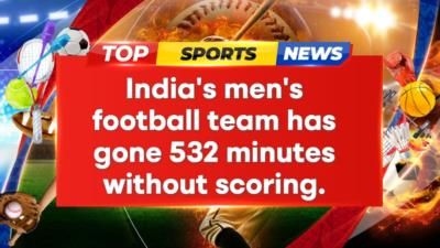India's National Men's Football Team Struggles To Score Goals