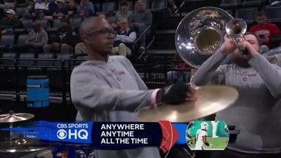 Memphis’ band filled in for Colgate and made playing the cymbals into an artform