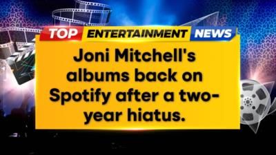 Joni Mitchell's Music Returns To Spotify After Two-Year Absence