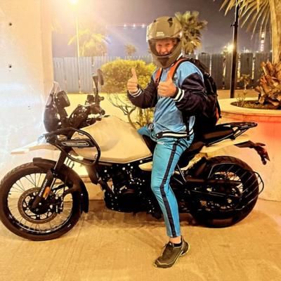Jonty Rhodes Shows Off Style In Blue Tracksuit Biking Adventure