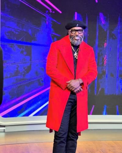 Chris Gayle Rocks Stylish Black Outfit With Red Long Coat