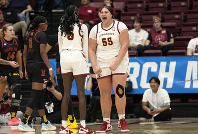 Iowa State’s Audi Crooks broke a remarkable record and drew praise from Aliyah Boston in her March Madness debut