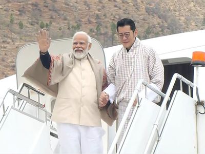 PM Modi wraps his 2-day Bhutan visit, emplanes for New Delhi