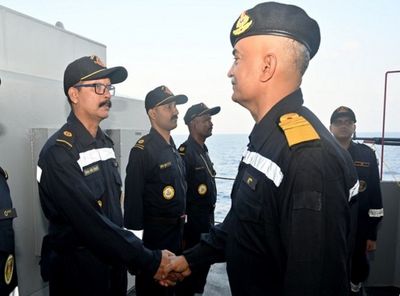 Chief of the Naval Staff embarks on three-day visit to the Eastern Naval Command