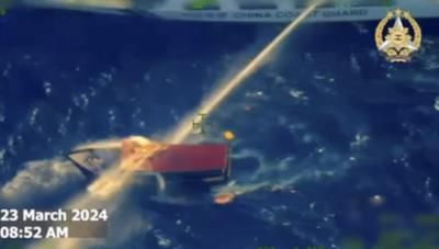 Chinese Coast Guard Fires At Philippine Supply Boat
