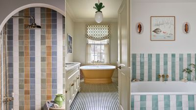Yes, stripe tile layouts are trending – but are they timeless enough to commit to in your bathroom? We asked designers