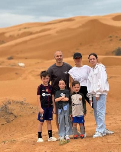 Andres Iniesta: Family Bonding In The Desert
