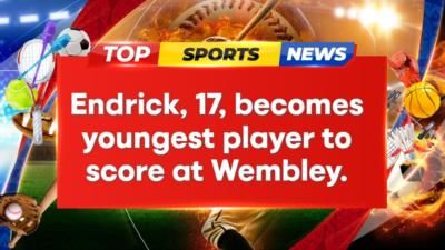 Brazilian Prodigy Endrick Makes History With International Goal At Wembley