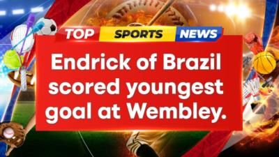 Endrick Becomes Youngest Player To Score At Wembley For Brazil