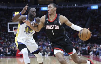 As play-in race tightens, Golden State’s Draymond Green: ‘I don’t give a damn about the Rockets’