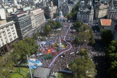 Mass Argentina March On Coup Anniversary As Milei Questions Toll