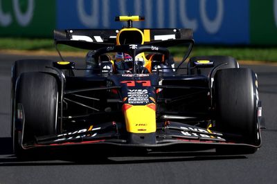 Perez’s Australian GP compromised by tear-off stuck in RB20 F1 car floor