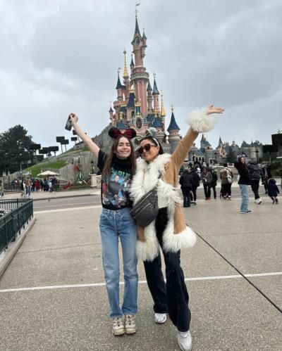 Lily Collins Enjoys Sundays With Mickey And Friends On Instagram