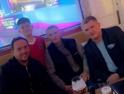 Family And Friends Unite In Sports: Ricky Hatton's Photo