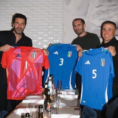 Italian Football Icons Embody Teamwork And National Pride