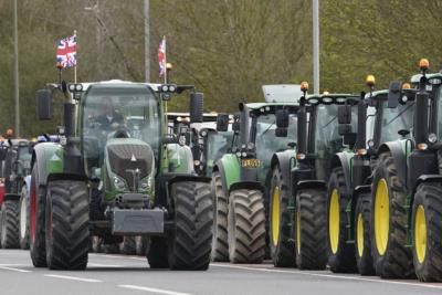 British Farmers Protest Post-Brexit Rules And Trade Deals