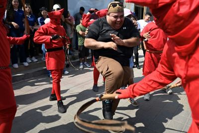 Devils Whip Sinners In El Salvador Holy Week Tradition