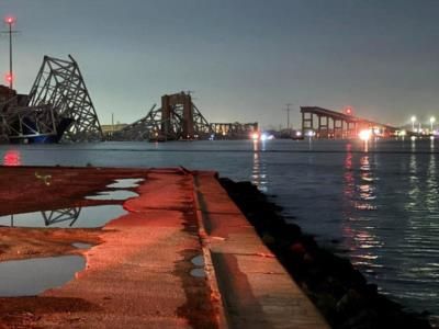Francis Scott Key Bridge Collapses In Baltimore