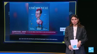 No, FRANCE 24 did not broadcast this fake Macron magazine cover