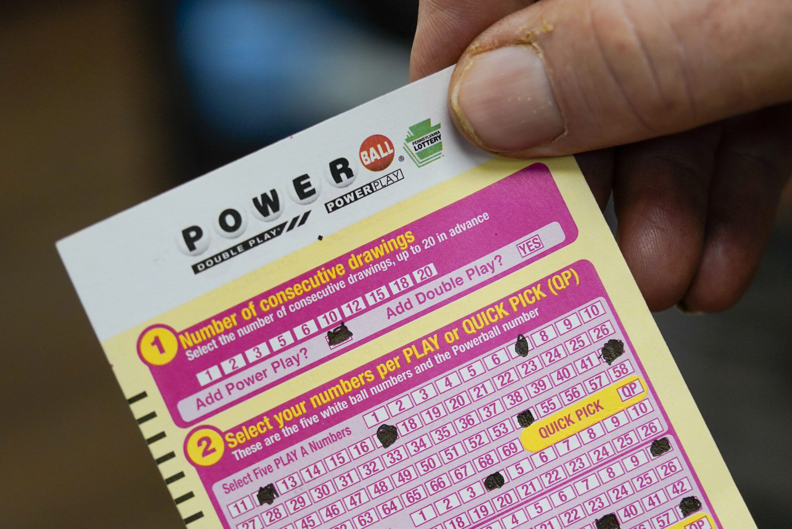 Powerball winning numbers for Monday, March 25, 2024…