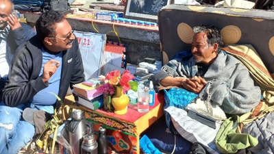 Actor Prakash Raj visits climate activist Sonam Wangchuk on hunger strike in Ladakh