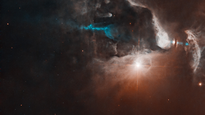 Hubble Telescope witnesses a new star being born in a stunning cosmic light show (image)
