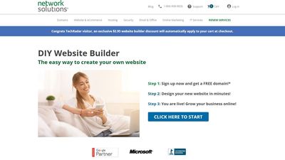 Network Solutions website builder review