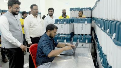 EVMs sent to polling booths under tight security in Belagavi
