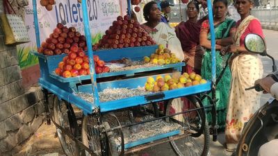 Losing livelihoods, fruit vendors of Kothapet live in fear of traffic police