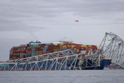 Cargo Ship Collision Causes Bridge Collapse In Baltimore