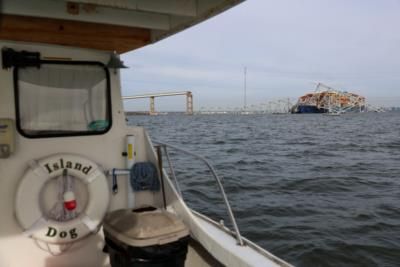 Cargo Ship Collision Causes Francis Scott Key Bridge Collapse In Baltimore