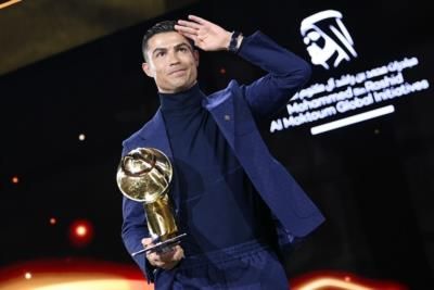 Cristiano Ronaldo Celebrates Triple Win With Gratitude