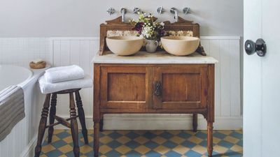 Transform an old dresser into a timeless bathroom vanity in 7 DIY steps