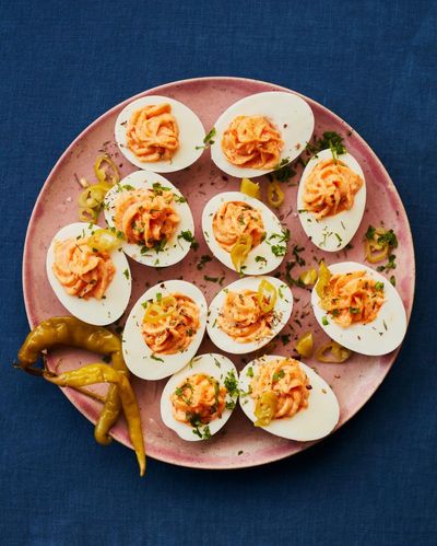 Devilled eggs, lamb skewers and hot cross bun pudding: Ravinder Bhogal’s Easter recipes