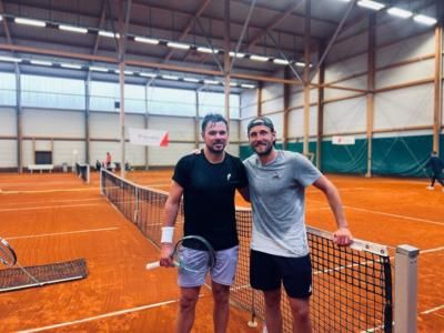 Intense Practice Session: Wawrinka And Pouille Elevate Their Game