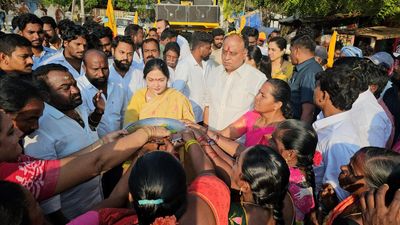 Vemireddy couple launch campaign, seek votes for TDP, JSP, BJP alliance to eliminate corruption