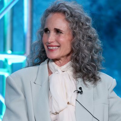 Andie MacDowell Says No One Would Care About Her Gray Hair If She Was a Man