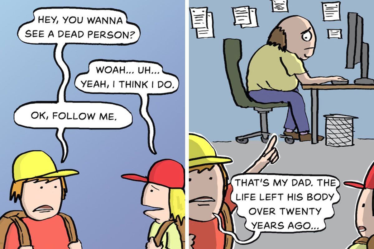 This Artist Creates Dark Humor Comics With Unexpected…