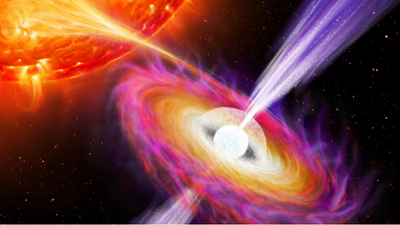 'Vampire' neutron star blasts are related to jets traveling at near-light speeds