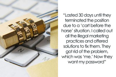 Company Seeks Employee Out, Terminates Them In 30 Days But Asks For Laptop Password After 6 Months