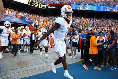 Joe Milton III celebrated an impressive deep throw at Tennessee’s pro day with a backflip