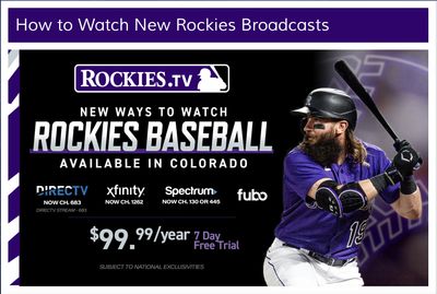 RSN-Bereft Colorado Rockies Look to Follow Padres and Diamondbacks Local TV Model, MLB to Distribute Channel Via DirecTV, Comcast, Charter, Fubo ... and DTC