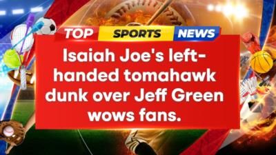 Isaiah Joe Posterizes Jeff Green In Thunder Vs. Rockets Game