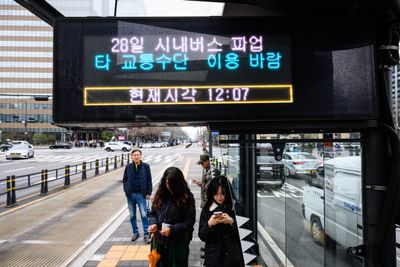 South Korean bus drivers return to work after strike causes rush-hour chaos