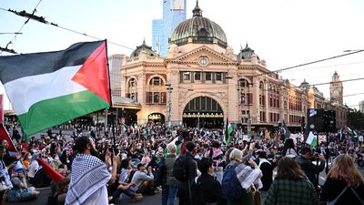 Pro-Palestine activists block major CBD intersection