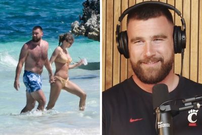 After Travis Kelce’s “Dad Bod” Pics Go Viral, The Football Star Defends Weight Gain