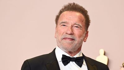 Arnold Schwarzenegger keeps his white kitchen interesting with this 'natural' colored decorating trick