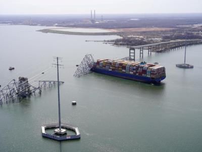 Massive Container Ship Collapses Bridge In Baltimore